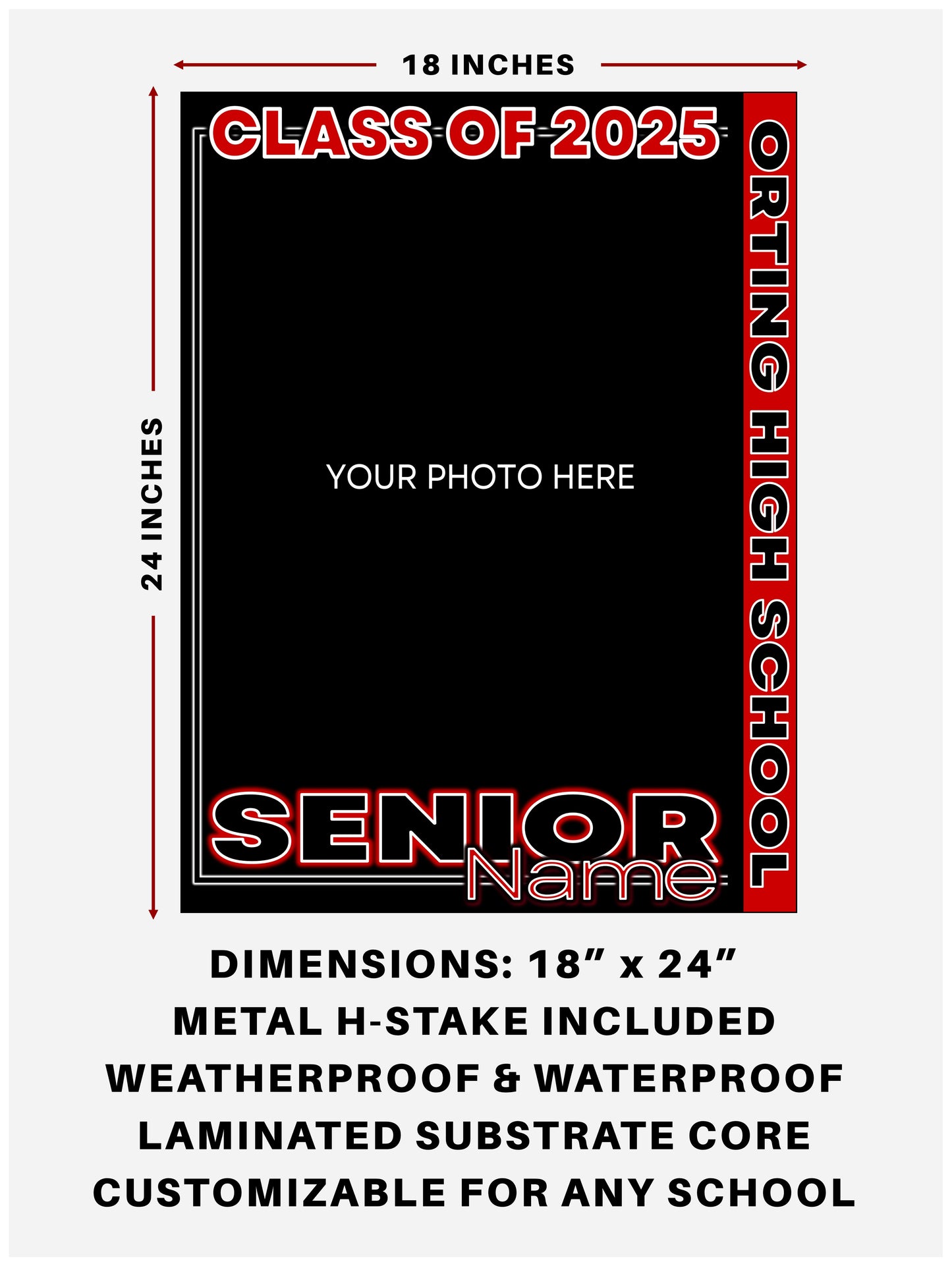 Senior Sign 3 | Portrait