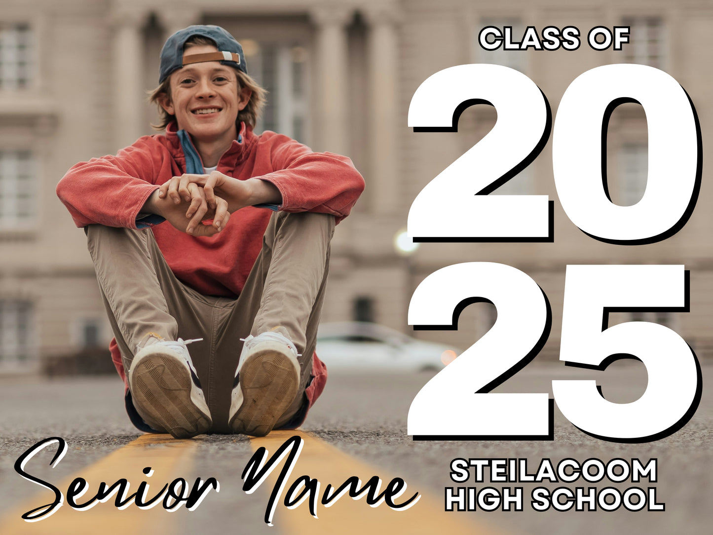 Senior Sign 14 | Landscape | B/W Text Only – TLC Creative Design ...